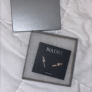 Nadri climber earrings